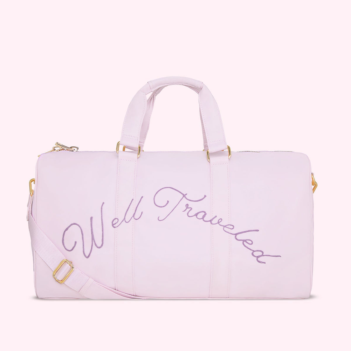 Hand Embroidered Well Traveled Classic Duffle