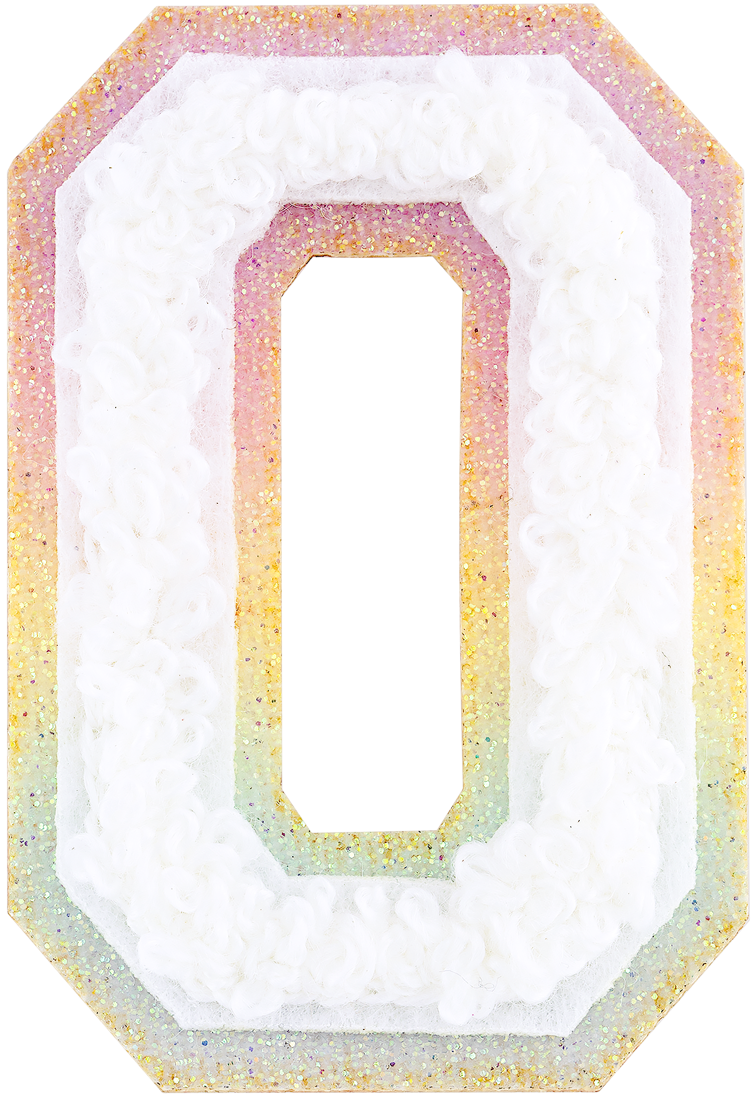 Shimmer Glitter Varsity Letter Patch