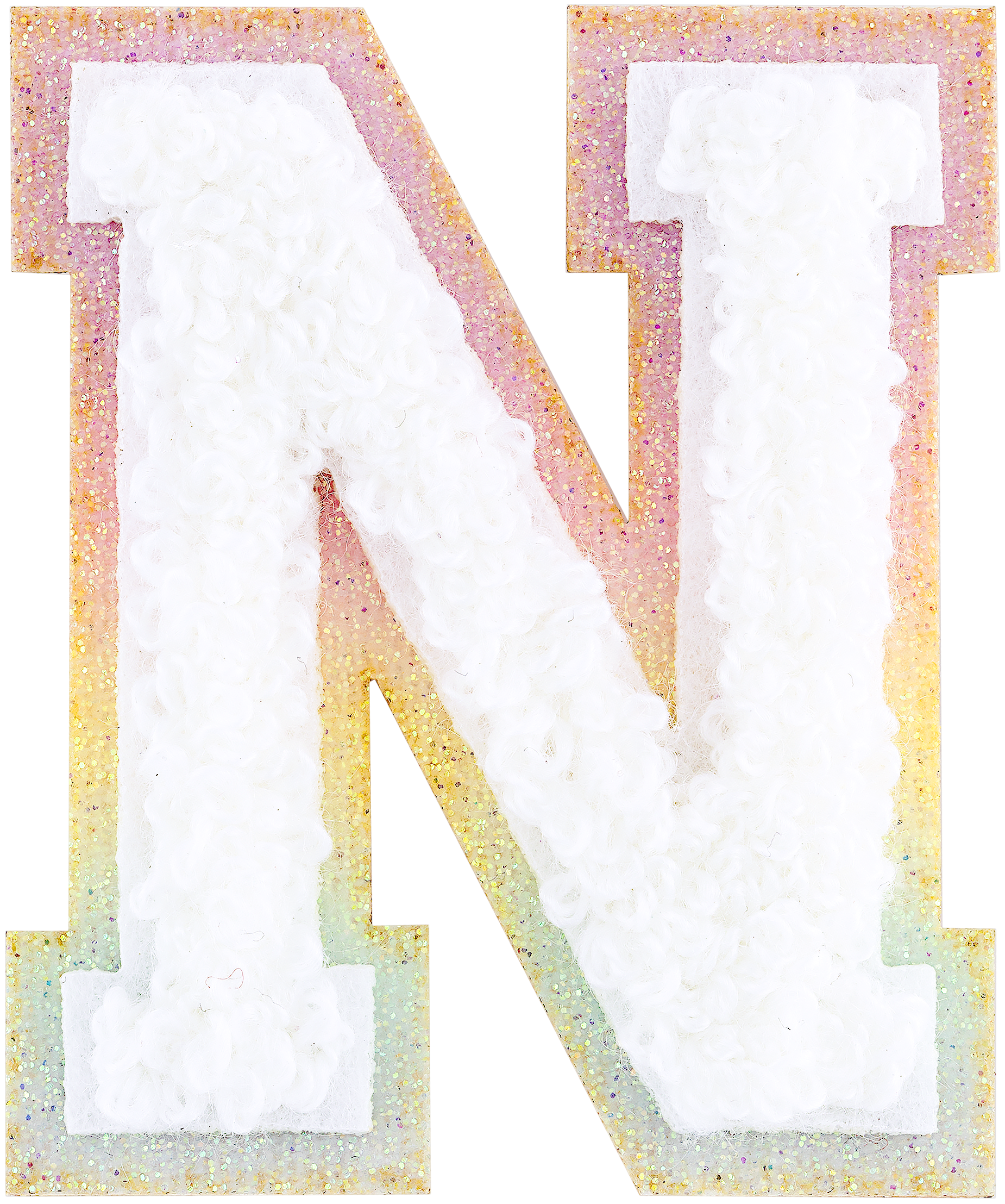Shimmer Glitter Varsity Letter Patch