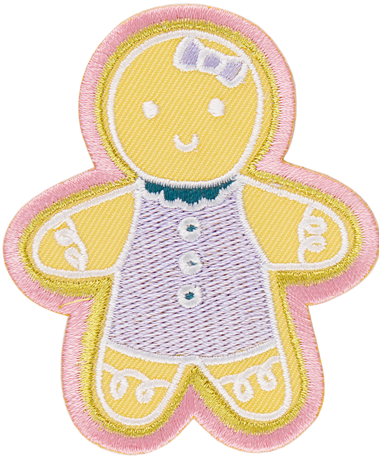 Holiday Patch- Gingerbread Man Purple