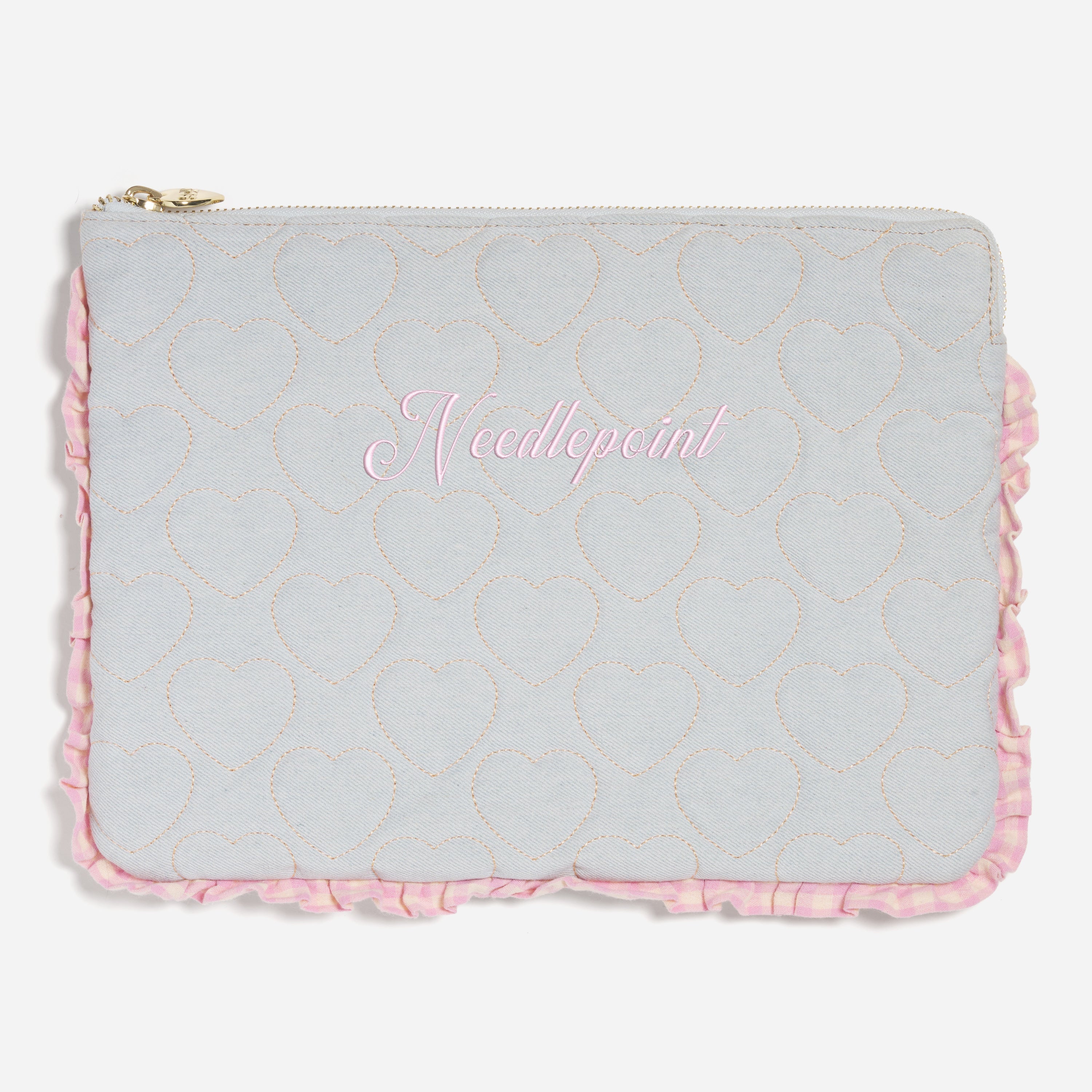 Needlepoint Flat Pouch Set - Stoney Clover Lane