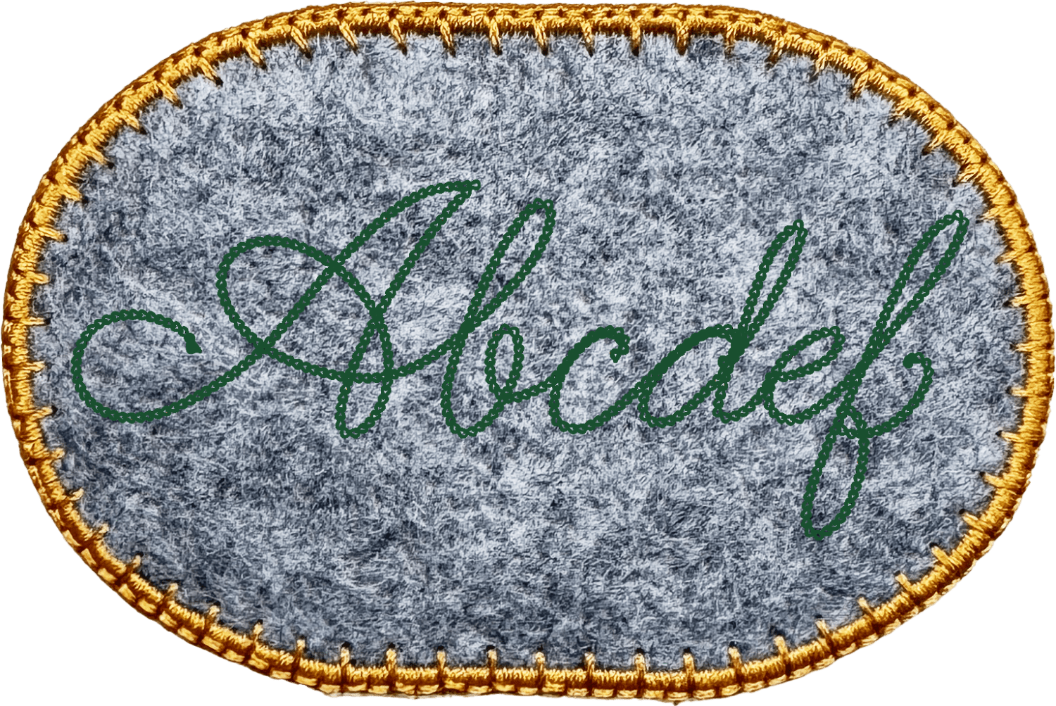 Customizable Oval Patch