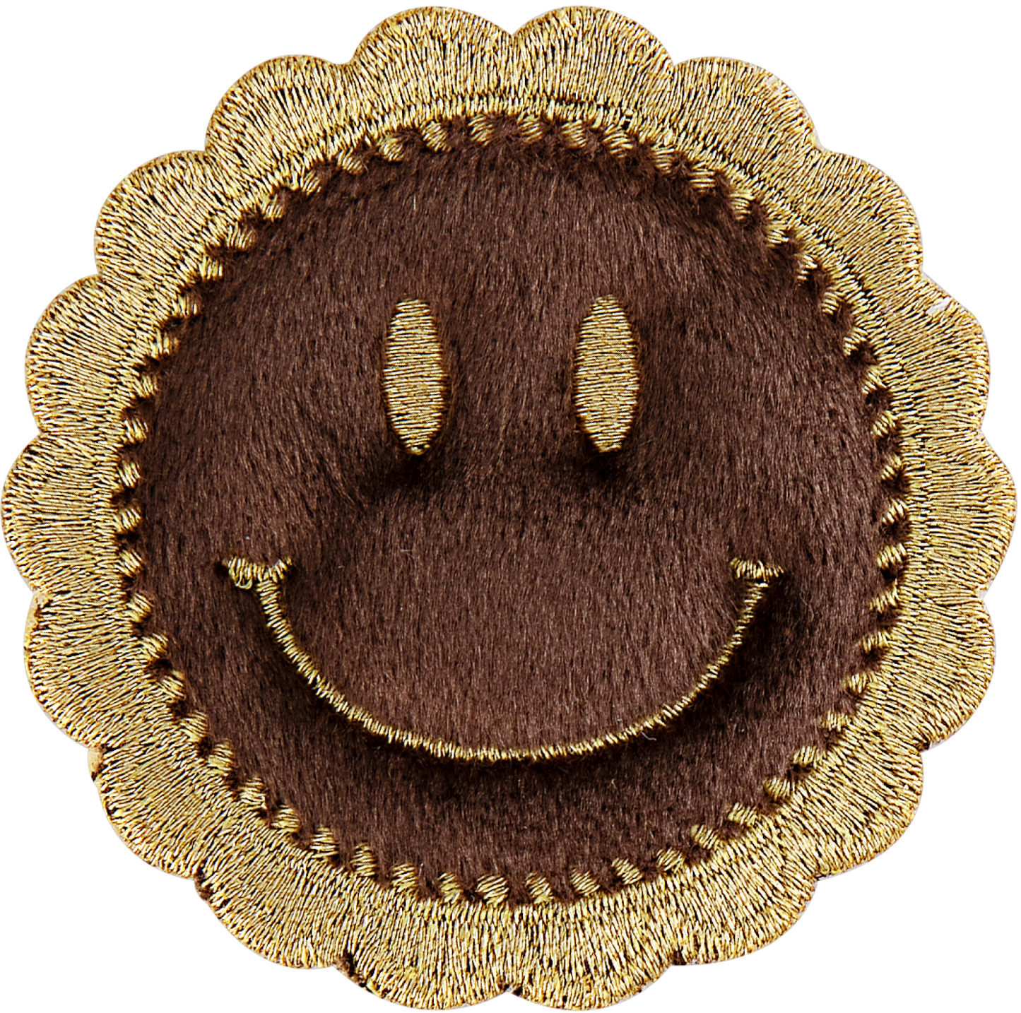 Scallloped Smiley Patch