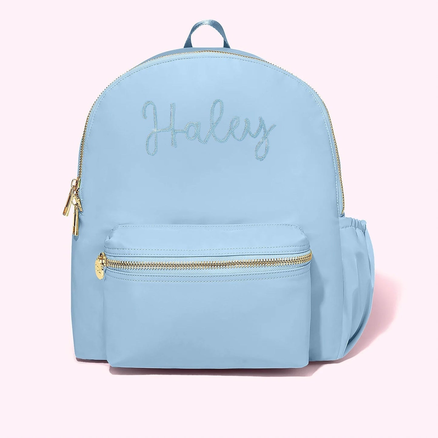 Custom Embroidered Classic Backpack with Water Bottle Holder