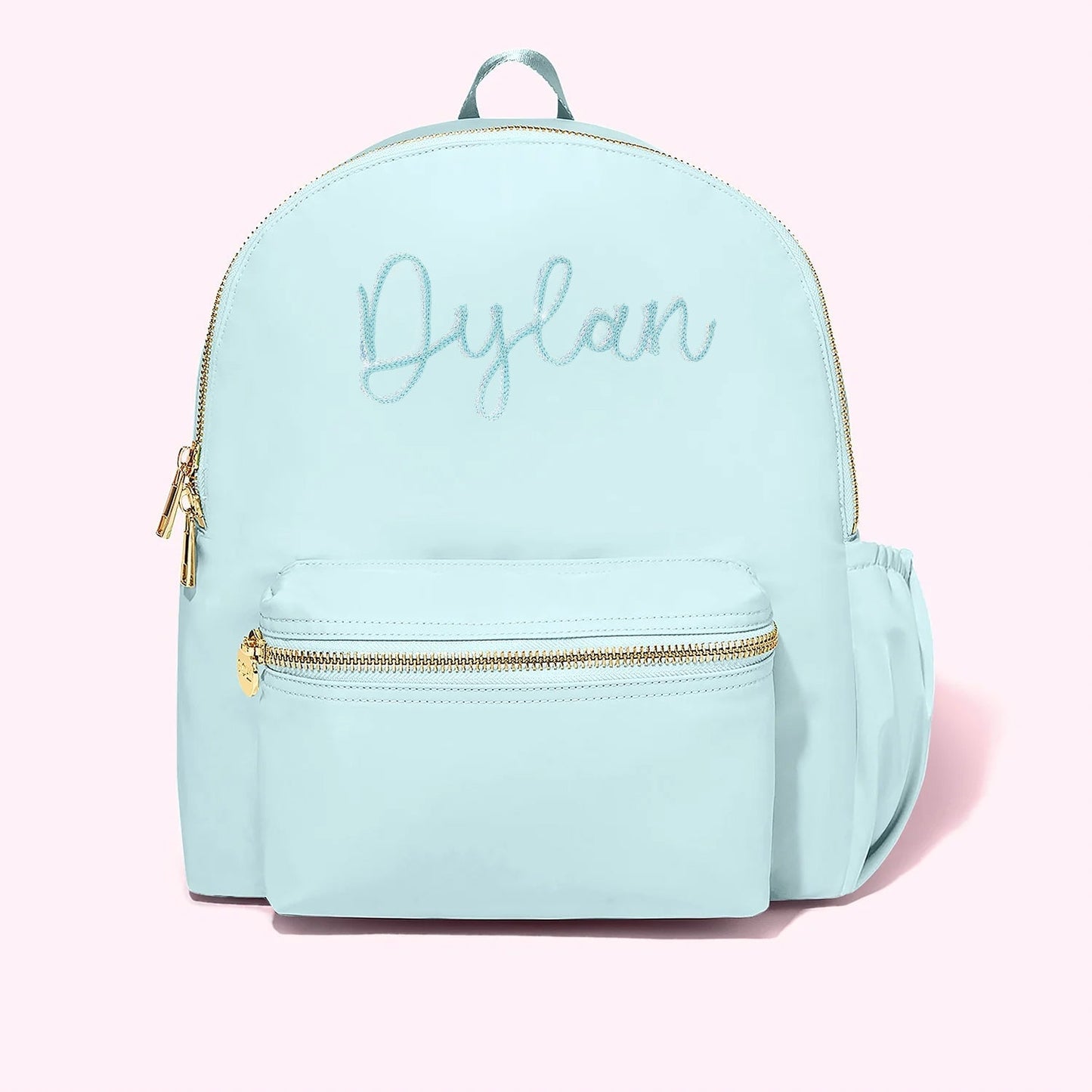 Custom Embroidered Classic Backpack with Water Bottle Holder