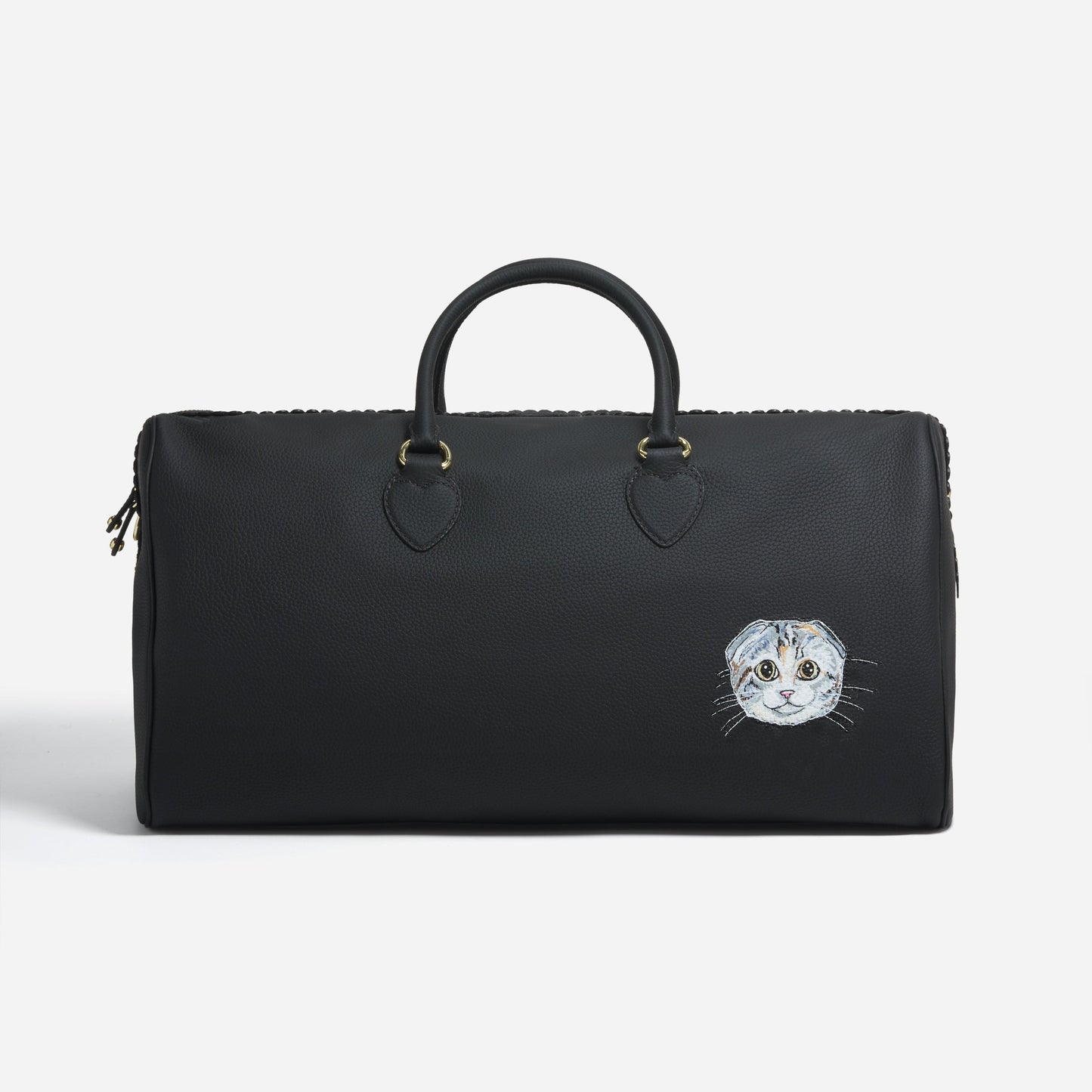 Custom Hand Painted Pet Face Brighton Duffle Bag