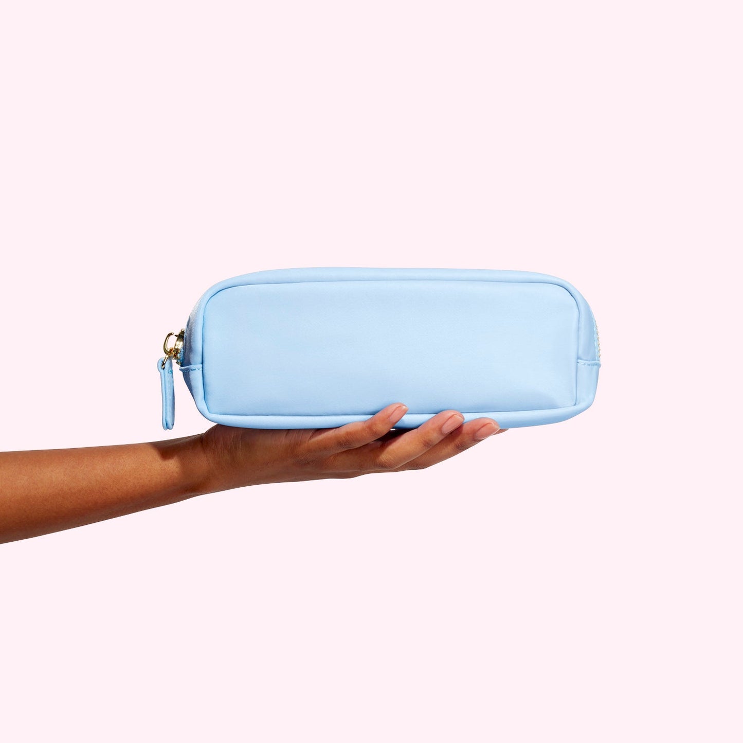 Small Pencil Case Makeup Bag for Purse Cute Pencil Pouch Preppy Nylon  Makeup Brush Bag with Zipper Girls Portable Stationery Storage Case Small  Pen Bag for Office School College(Slim-Periwinkle) Periwinkle Slim