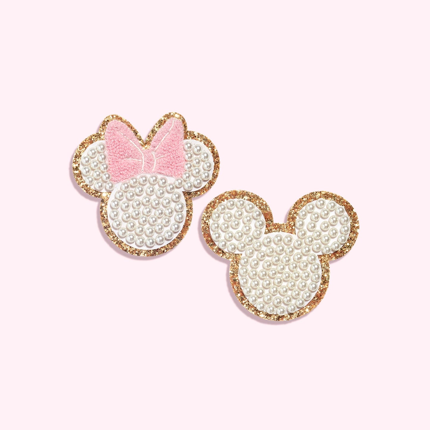 Disney Minnie Mouse Small Glitter Pearl Patch