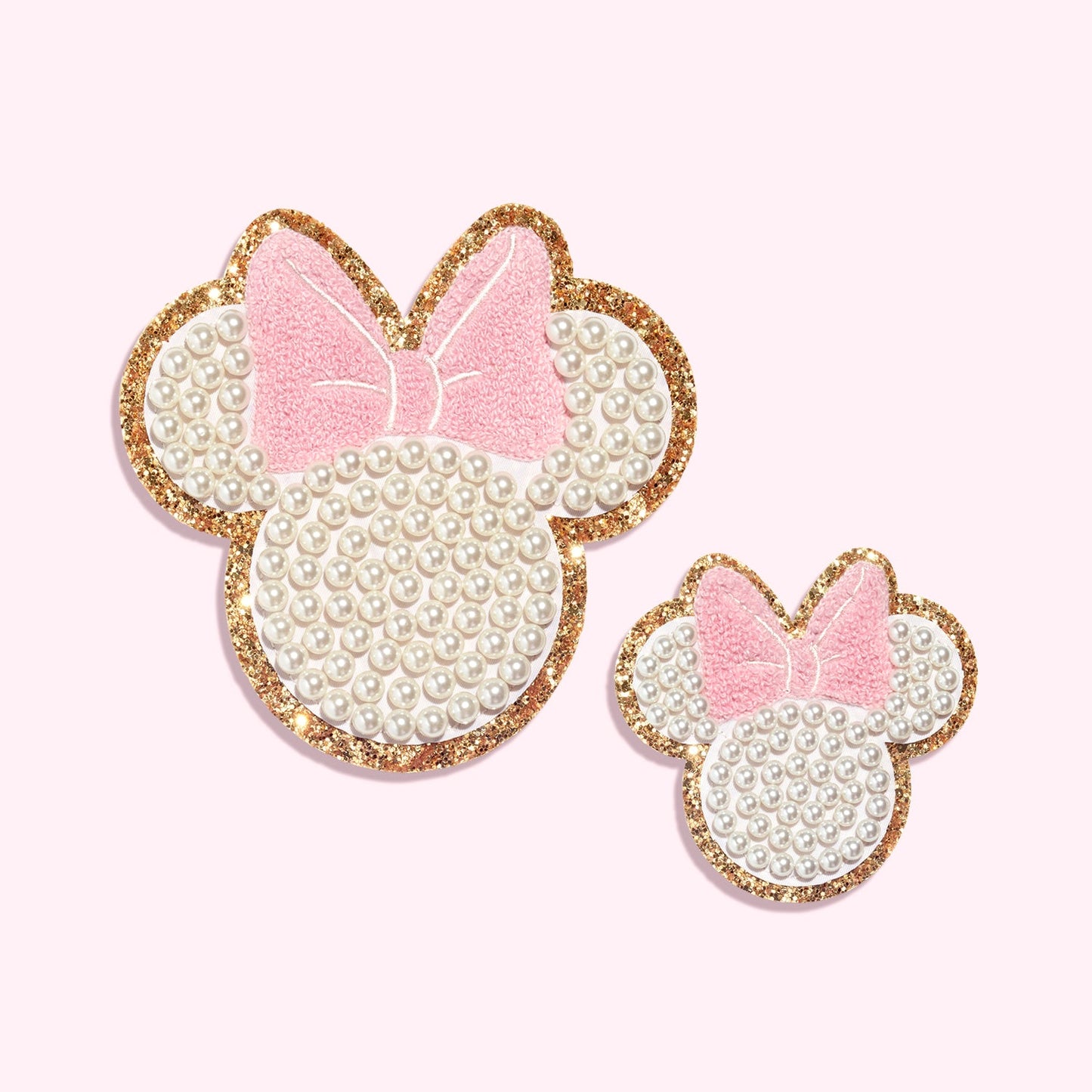Disney Minnie Mouse Small Glitter Pearl Patch