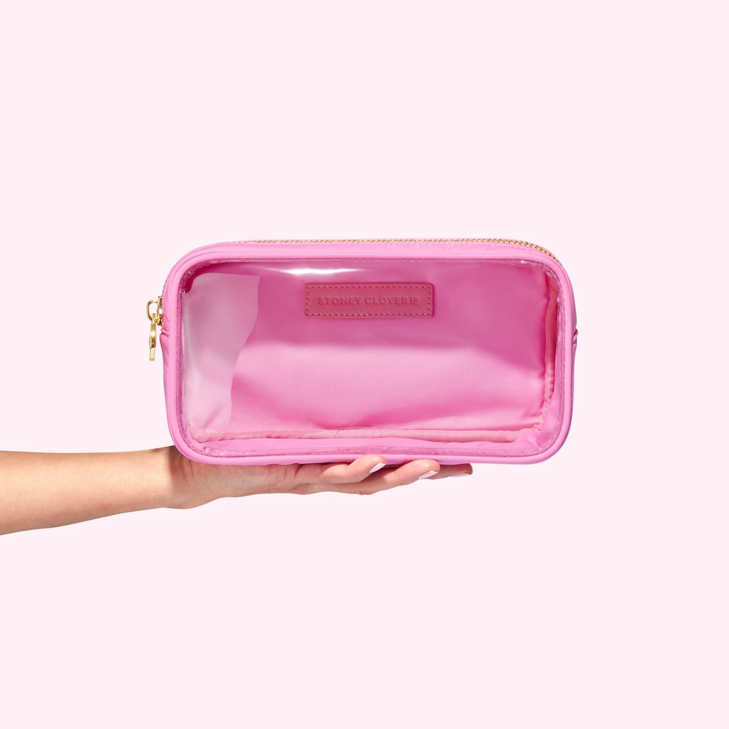 Pink Clear Front Small Pouch