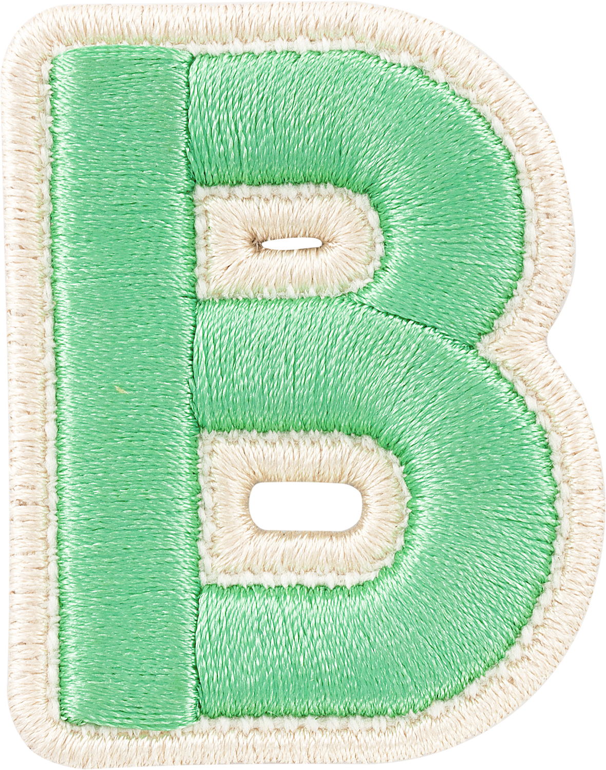 Avocado Rolled Embroidery Letter Patches