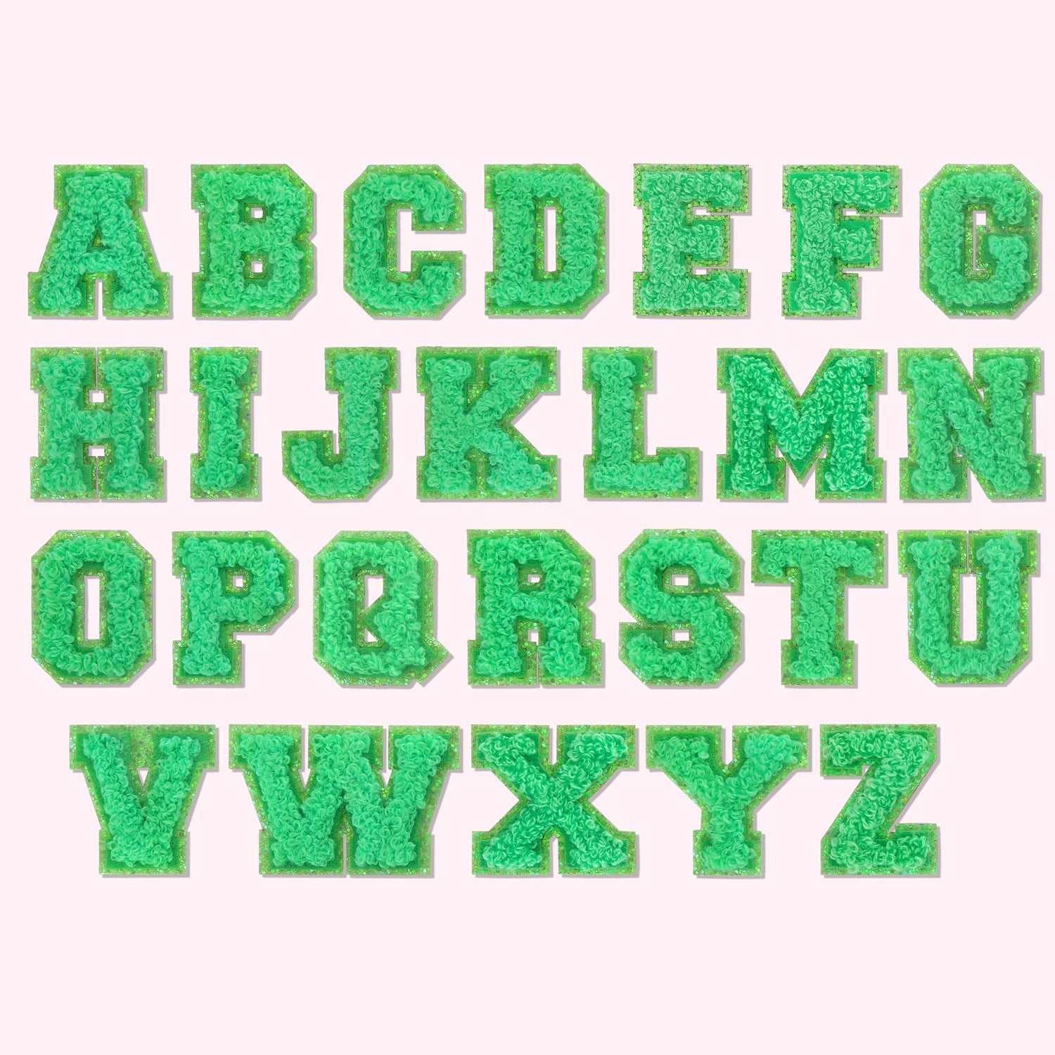 Island Hopping Mini Glitter Varsity Letter Patch