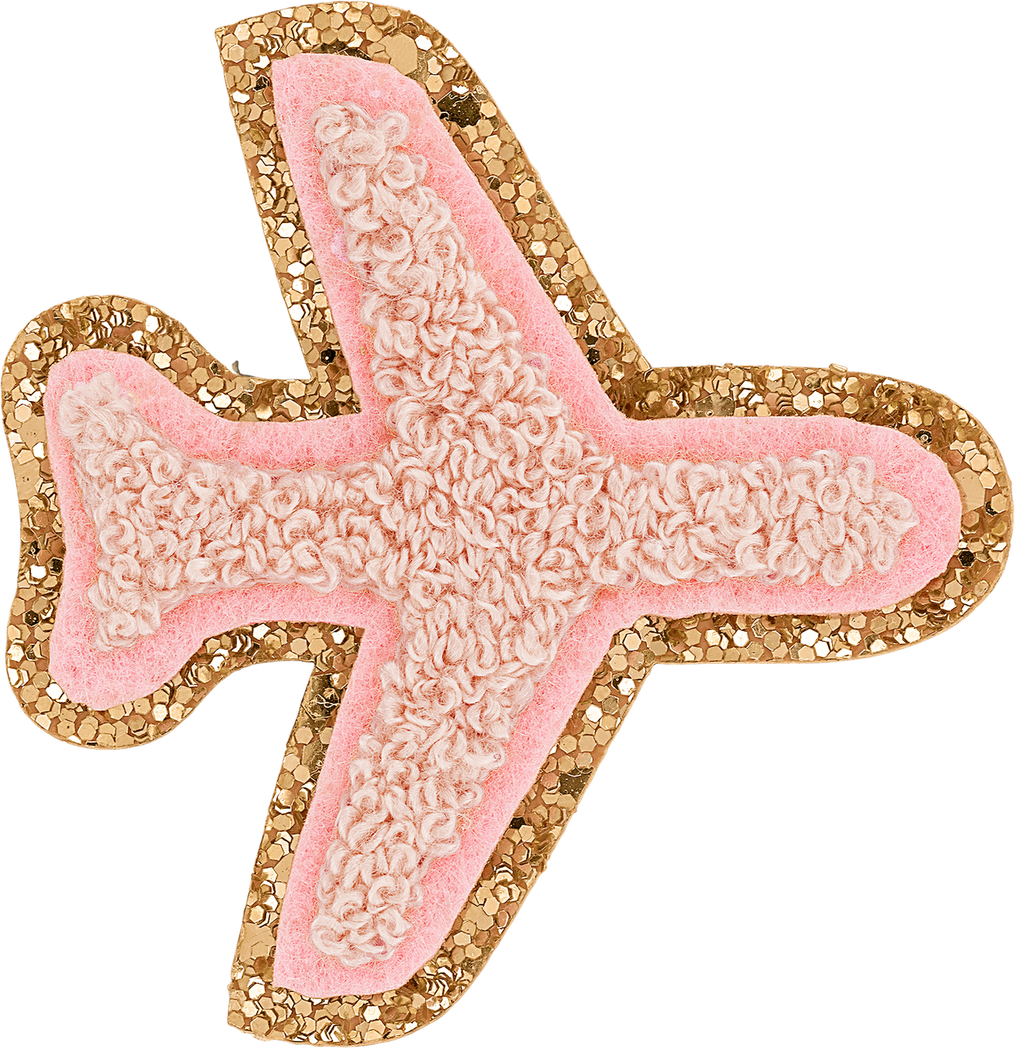Glitter Airplane Patch