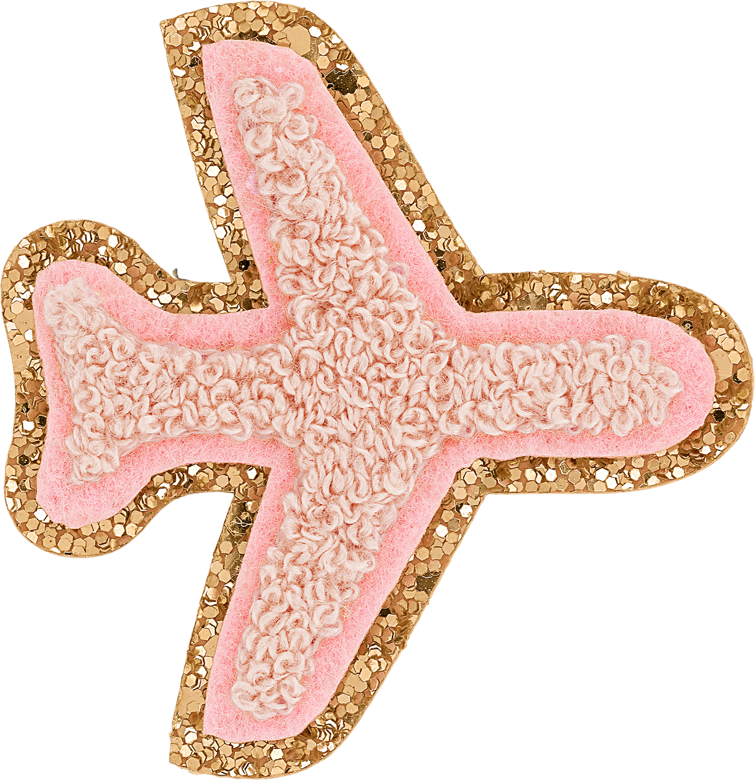 Glitter Airplane Patch