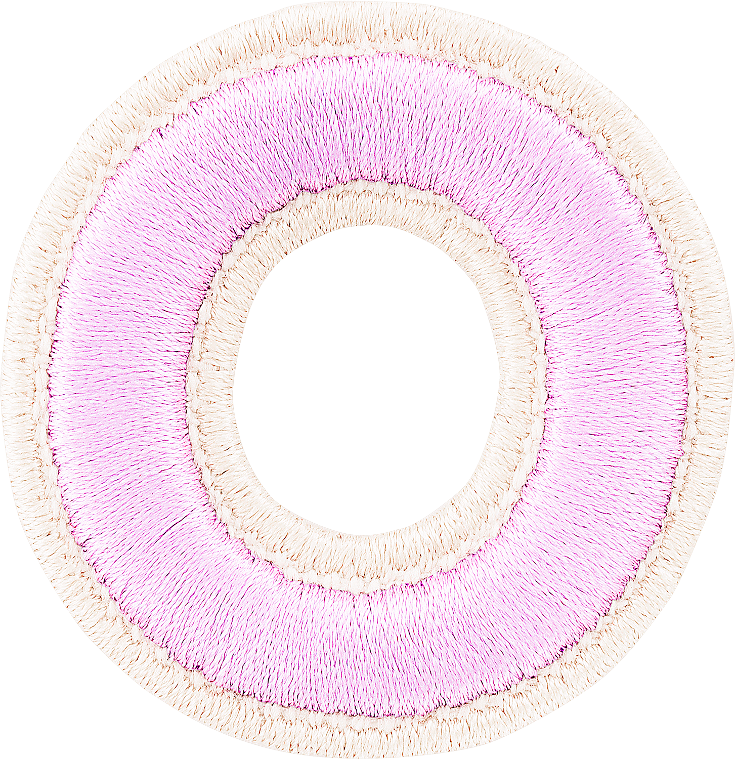 Lilac Rolled Embroidery Letter Patches