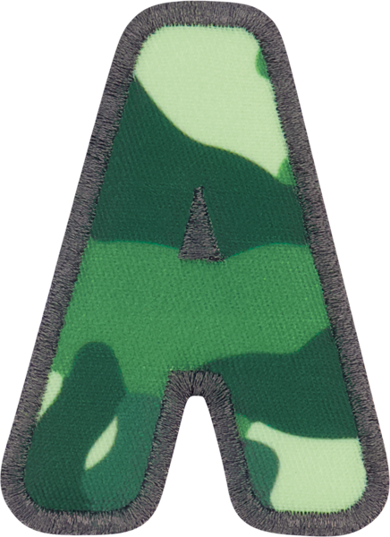 Camo Letter Patches