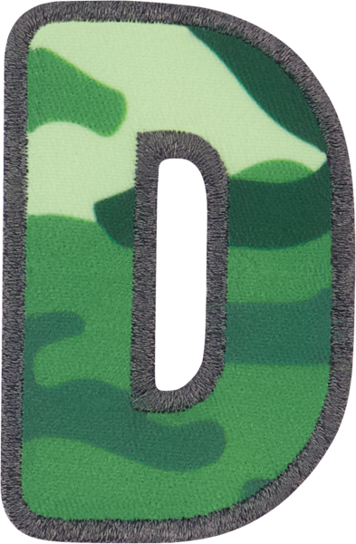 Camo Letter Patches