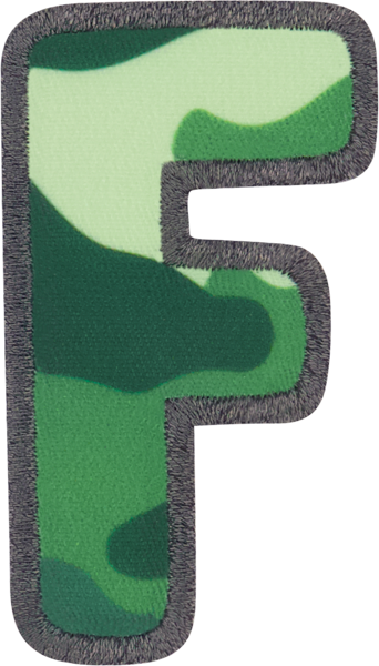 Camo Letter Patches