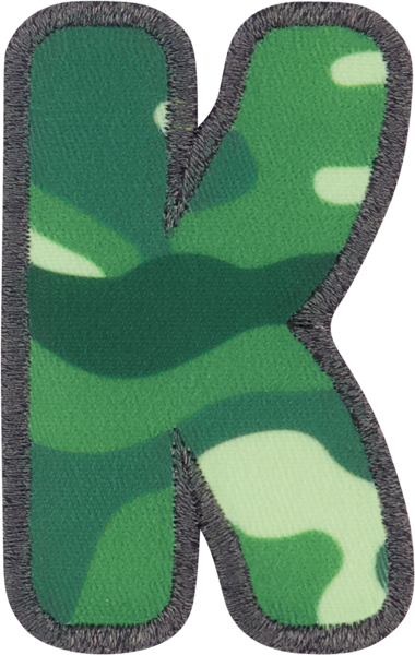 Camo Letter Patches
