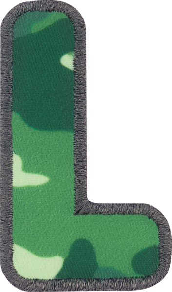 Camo Letter Patches