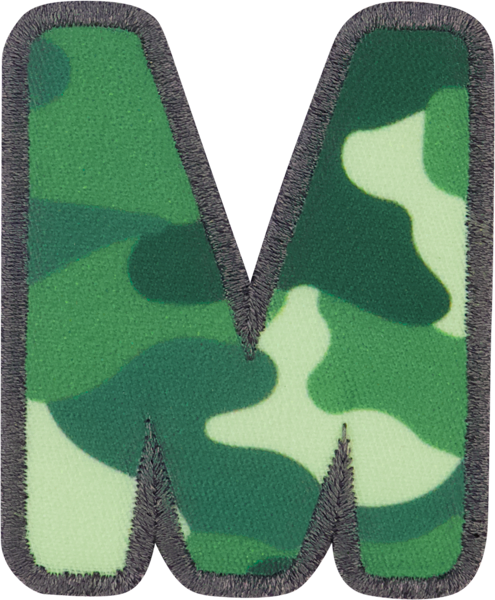 Camo Letter Patches