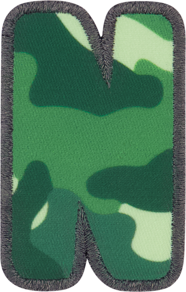Camo Letter Patches