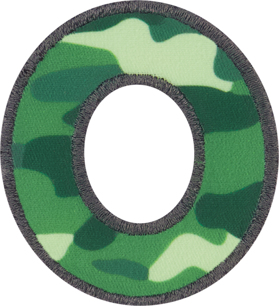 Camo Letter Patches