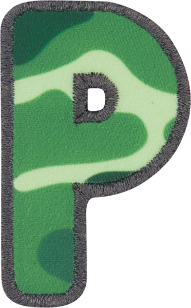 Camo Letter Patches