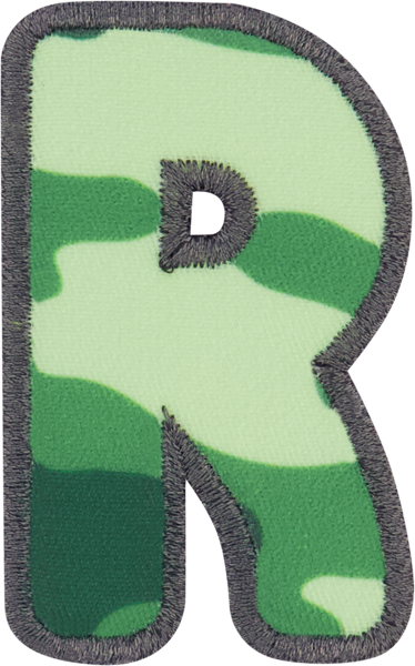 Camo Letter Patches