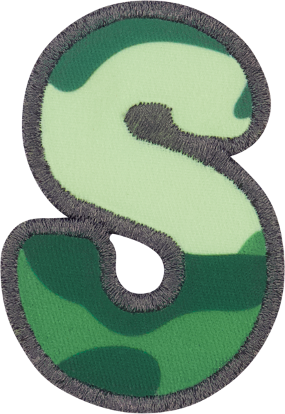 Camo Letter Patches