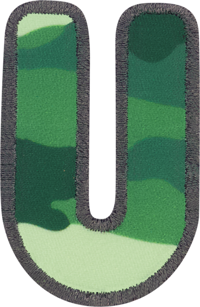 Camo Letter Patches