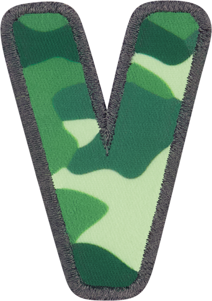 Camo Letter Patches