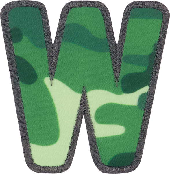 Camo Letter Patches