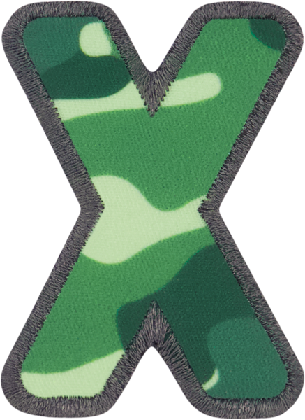 Camo Letter Patches