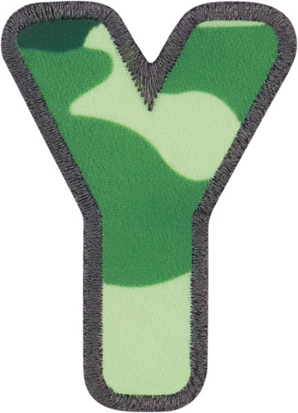 Camo Letter Patches