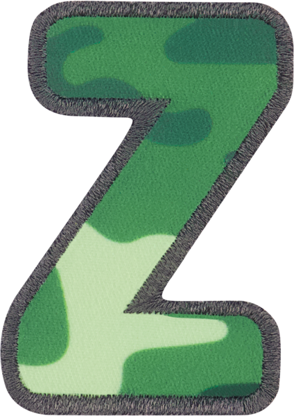 Camo Letter Patches