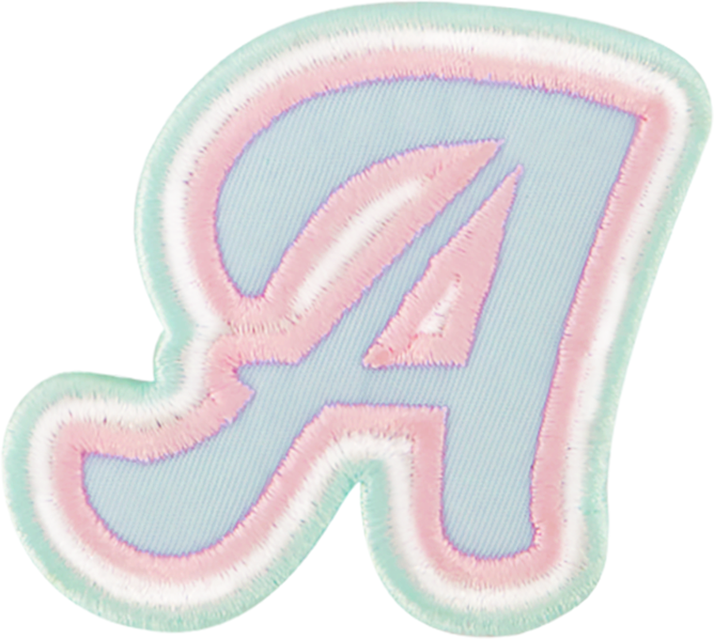 Nylon Pastel Letter Patch