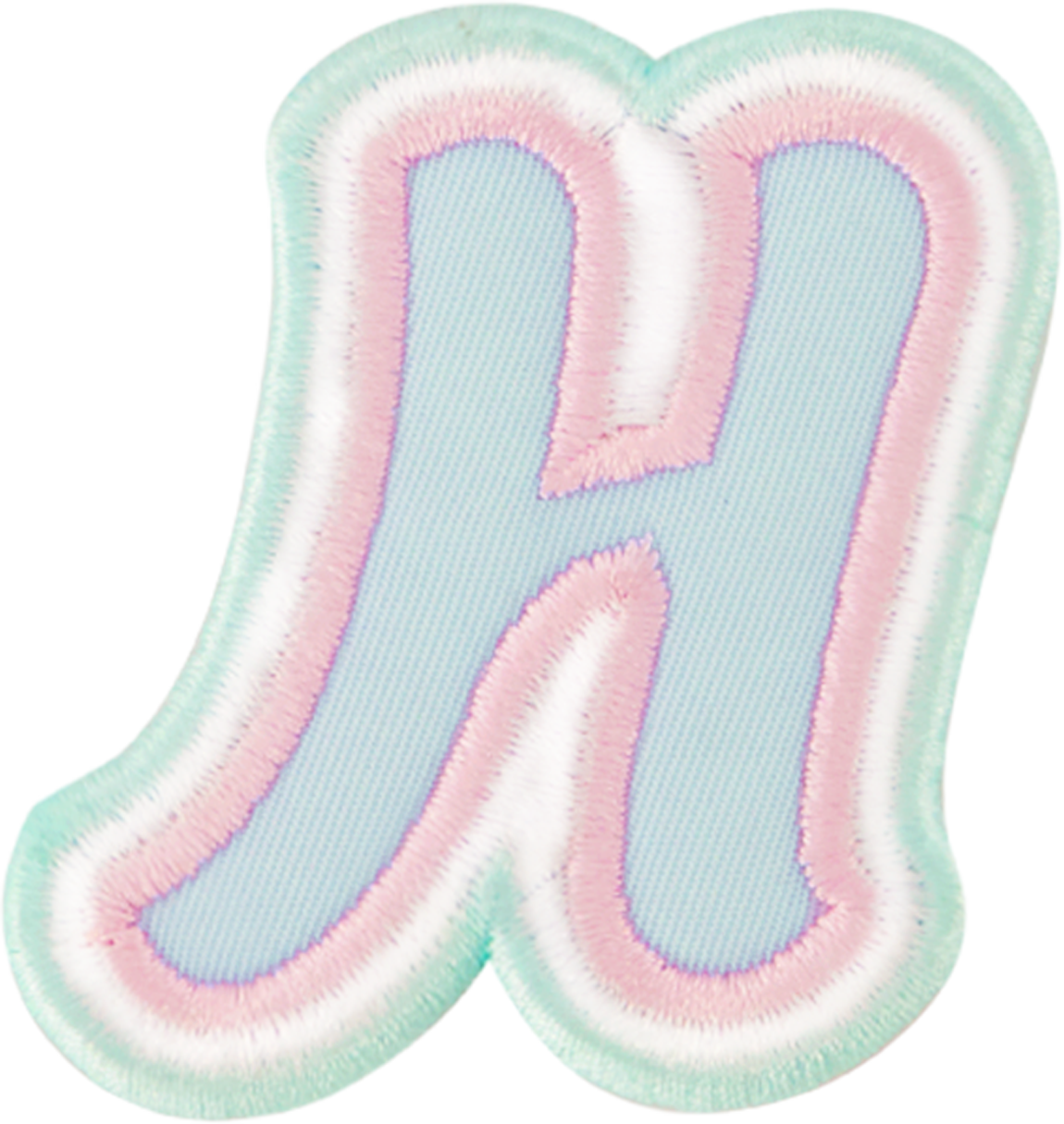 Nylon Pastel Letter Patch