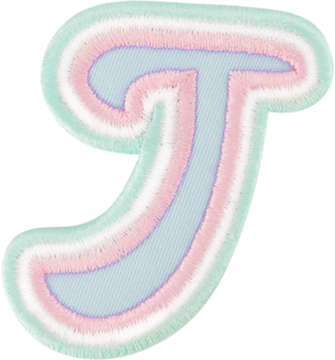 Nylon Pastel Letter Patch