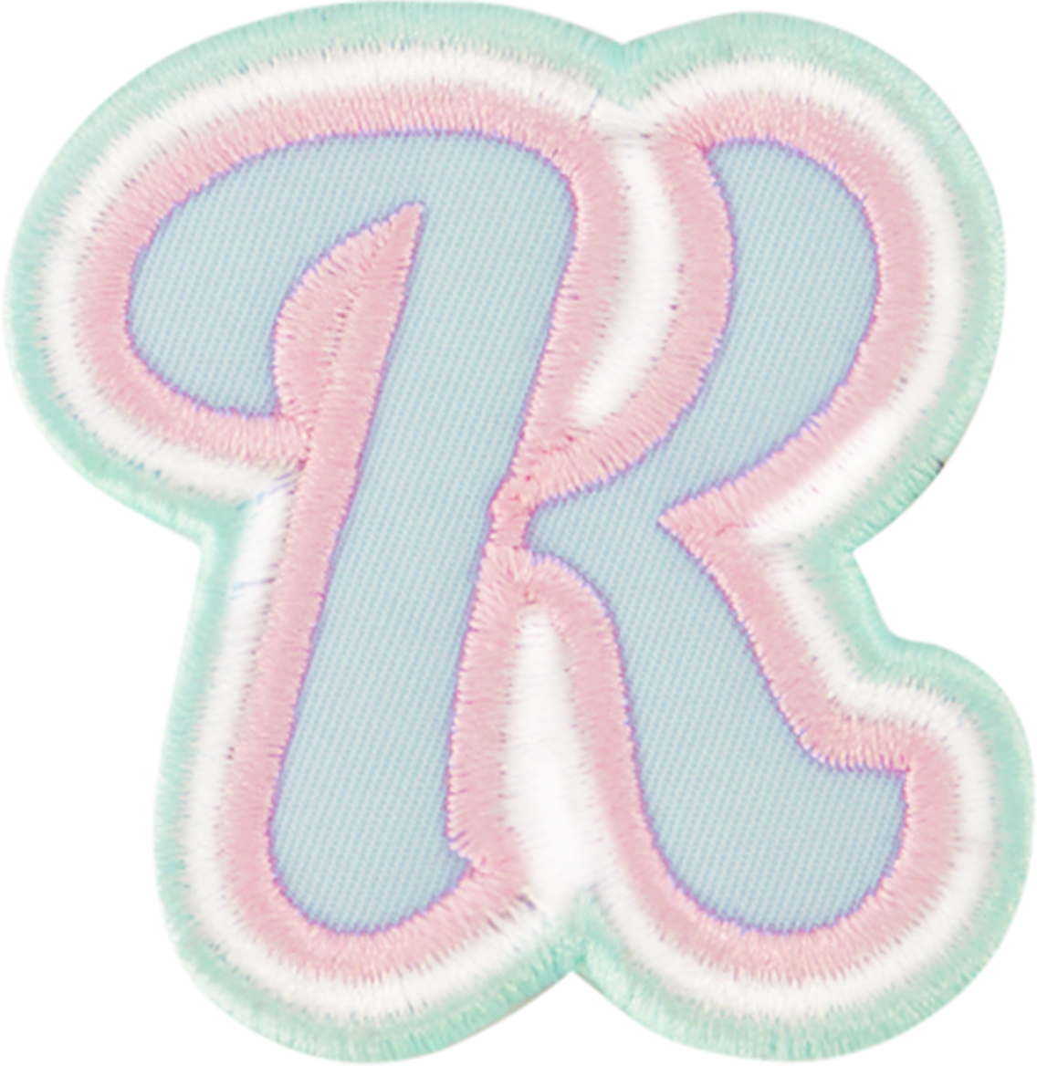 Nylon Pastel Letter Patch