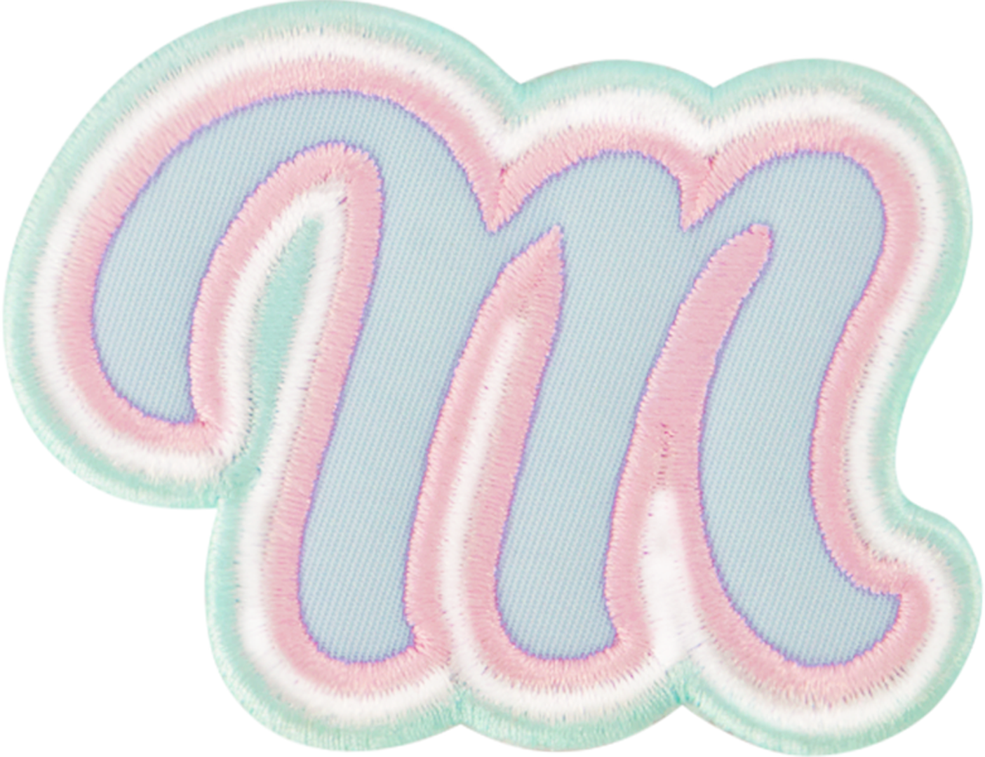 Nylon Pastel Letter Patch