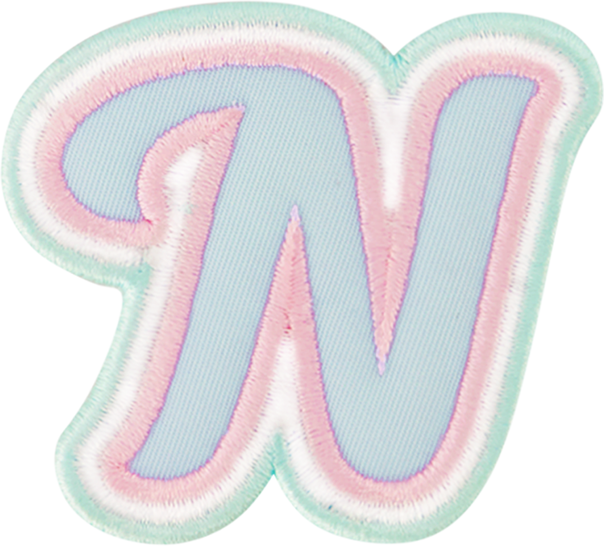 Nylon Pastel Letter Patch