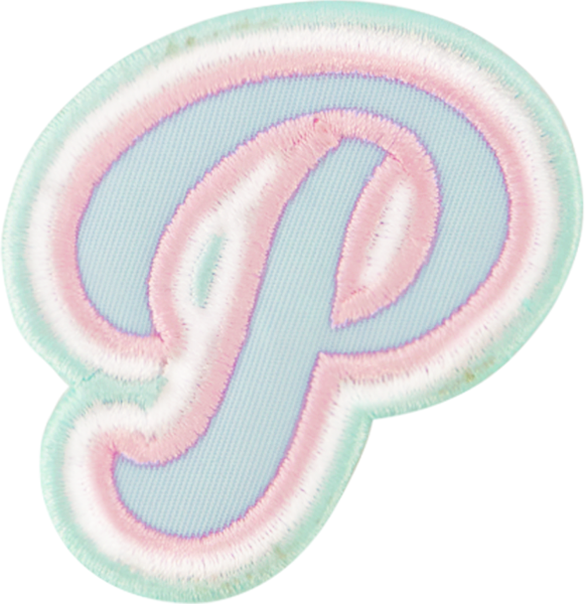Nylon Pastel Letter Patch