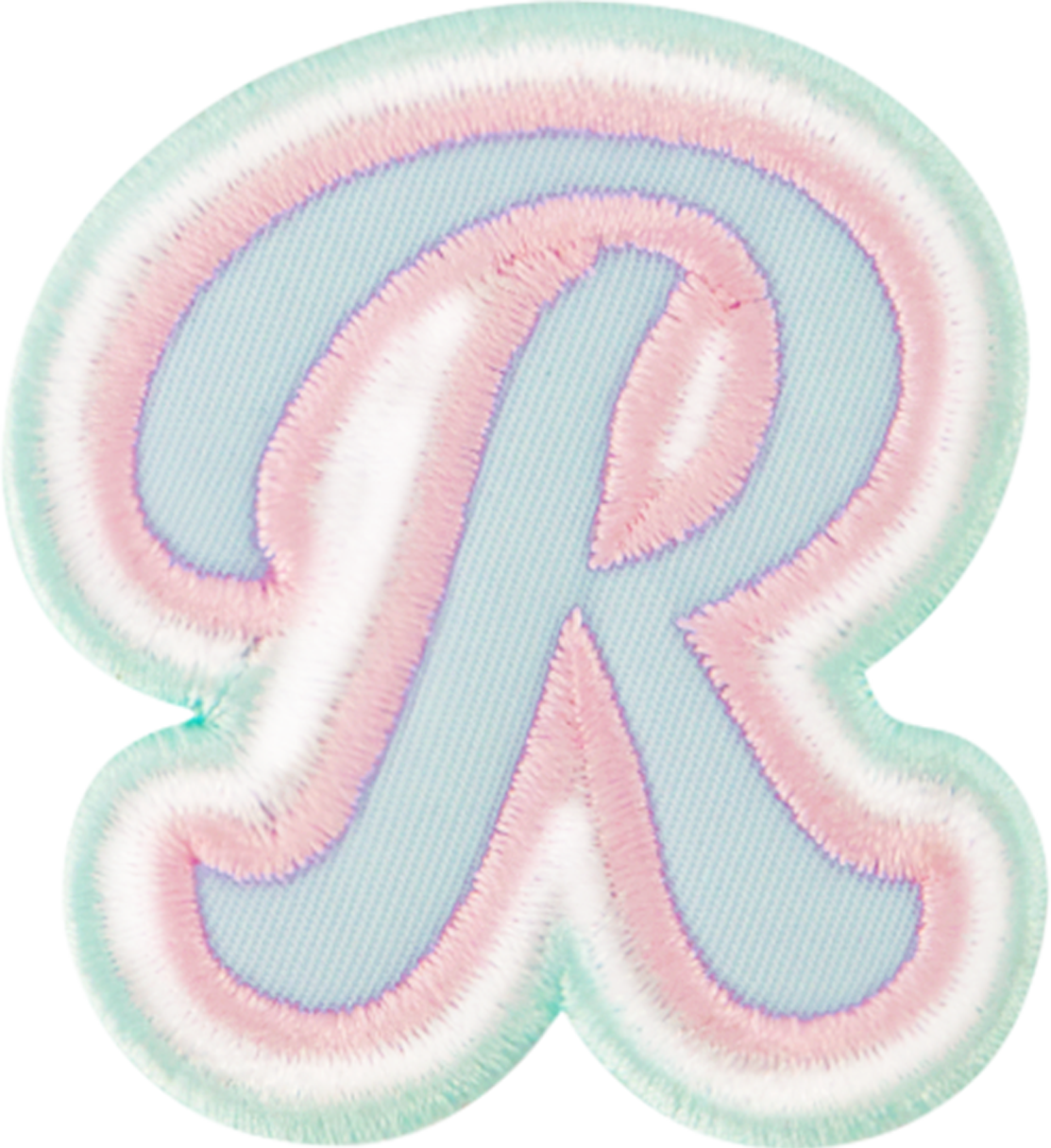 Nylon Pastel Letter Patch