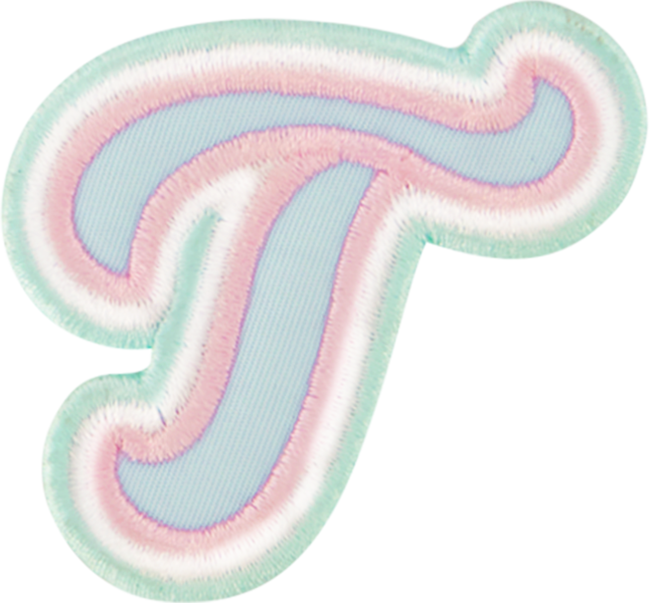 Nylon Pastel Letter Patch