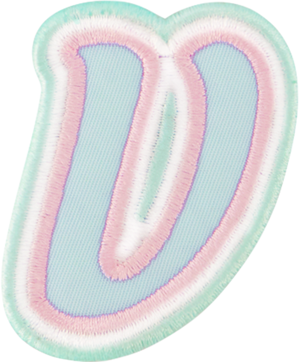 Nylon Pastel Letter Patch