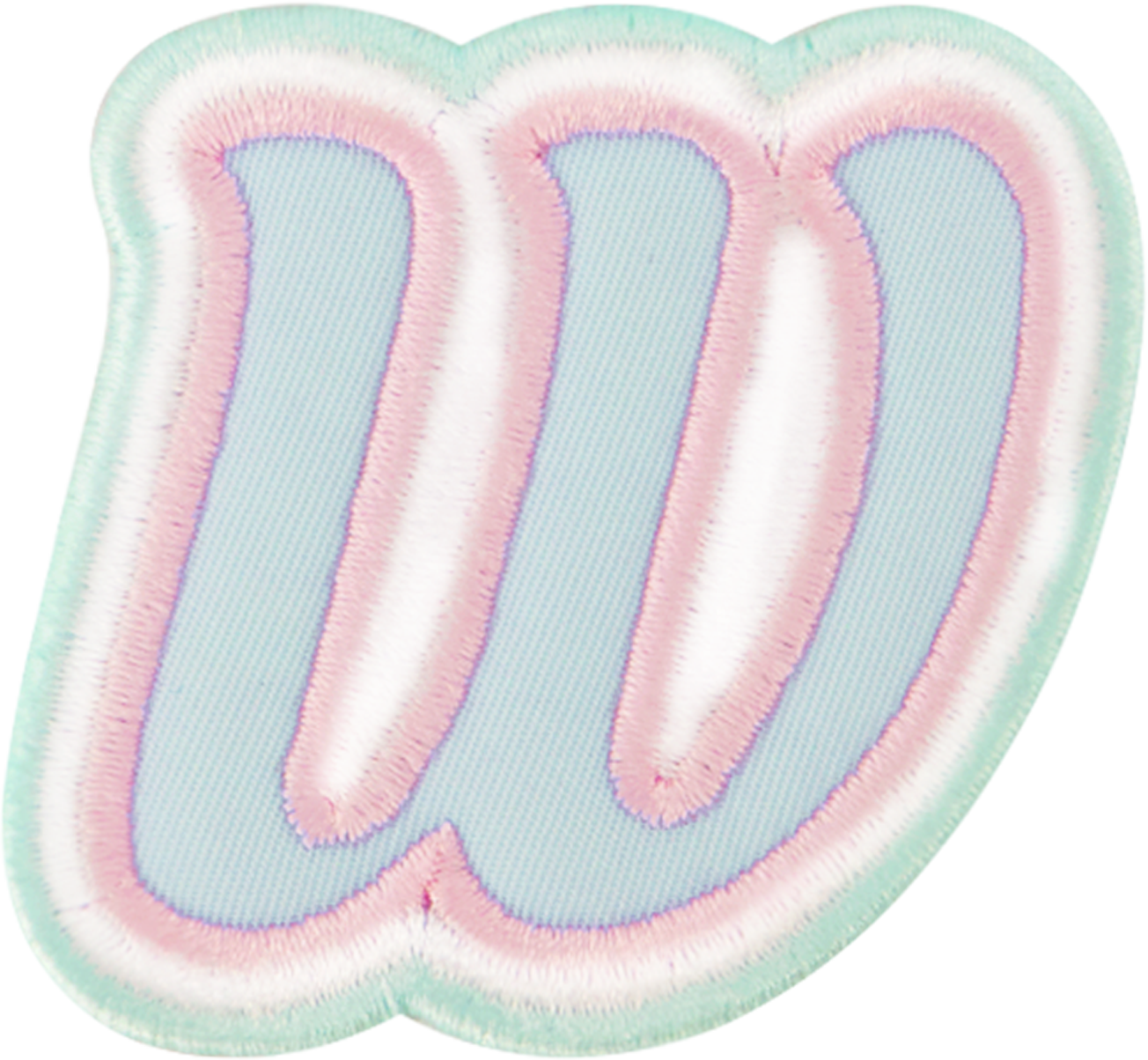 Nylon Pastel Letter Patch
