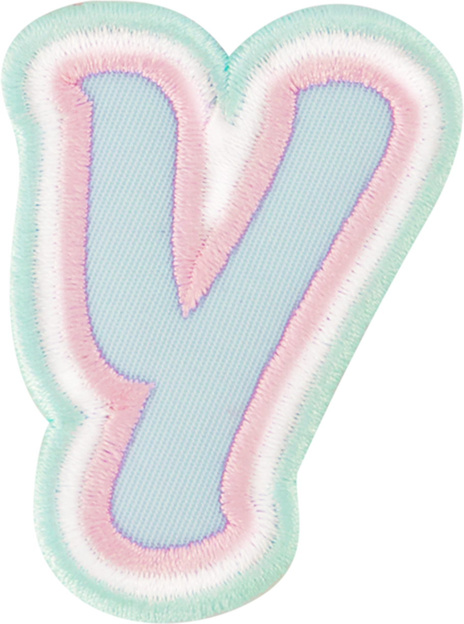 Nylon Pastel Letter Patch