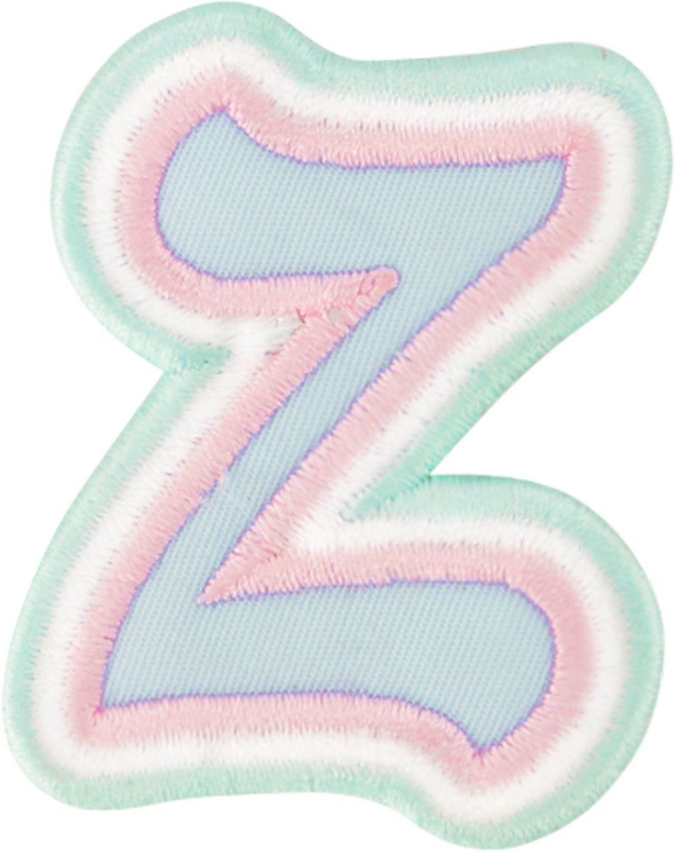 Nylon Pastel Letter Patch