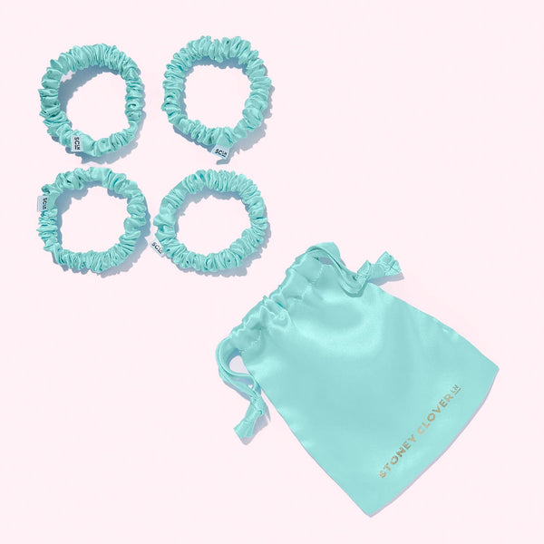 Classic Silk Scrunchie Set of 4